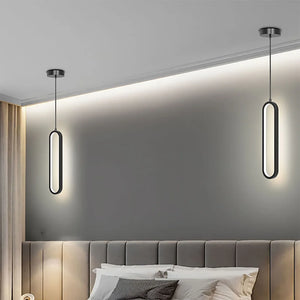 Modern Minimalist LED Pendant Light Chandelier For Bedroom Restaurant Living Room Gold Black Hanging Lamps Decoration Led Lustre