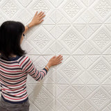 1Pcs 70*70cm Ceiling Wallpaper 3D Brick Waterproof Wall Stickers Foam Wall Paper Self-Adhesive Home Decor