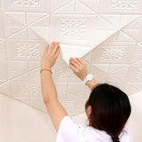 1Pcs 70*70cm Ceiling Wallpaper 3D Brick Waterproof Wall Stickers Foam Wall Paper Self-Adhesive Home Decor