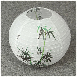 30cm Lampshade Paper Lantern Oriental Style Light Decoration Chinese , Bamboo