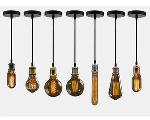 Aluminum Pendant Lights Industrial lamp Vintage Nordic Loft Hanging Lamp E27 90-265V lamparas de techo colgante moderna Hanglamp