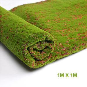 Artificial Moss Fake Green Plants Faux Moss Grass For Shop Home Patio Decoration Garden Wall Living Room Decor Supplies100*100cm