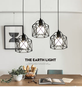 Nordic Minimalist Lamps Rustic Industrial Pendant Lights Kitchen Island Lamp Cafe Hanging Light Modern Lighting Fixtures