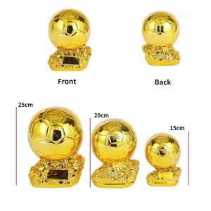 25cm Golden Ballon Football Excellent Player Award Competition Honor Reward Spherical Trophy Best Gift Home Decor