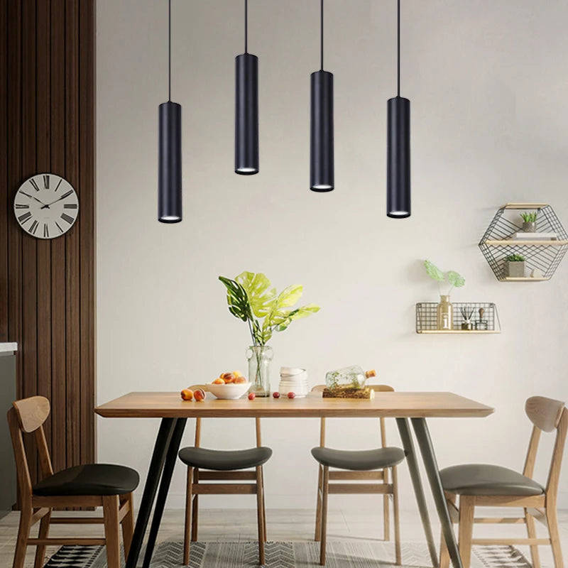 Pendant Lamp Long Down Light LED Ceiling Chandelier Modern 2024 Lamp Home Decor Dining Table Kitchen Nordic Retro Hanging Lights