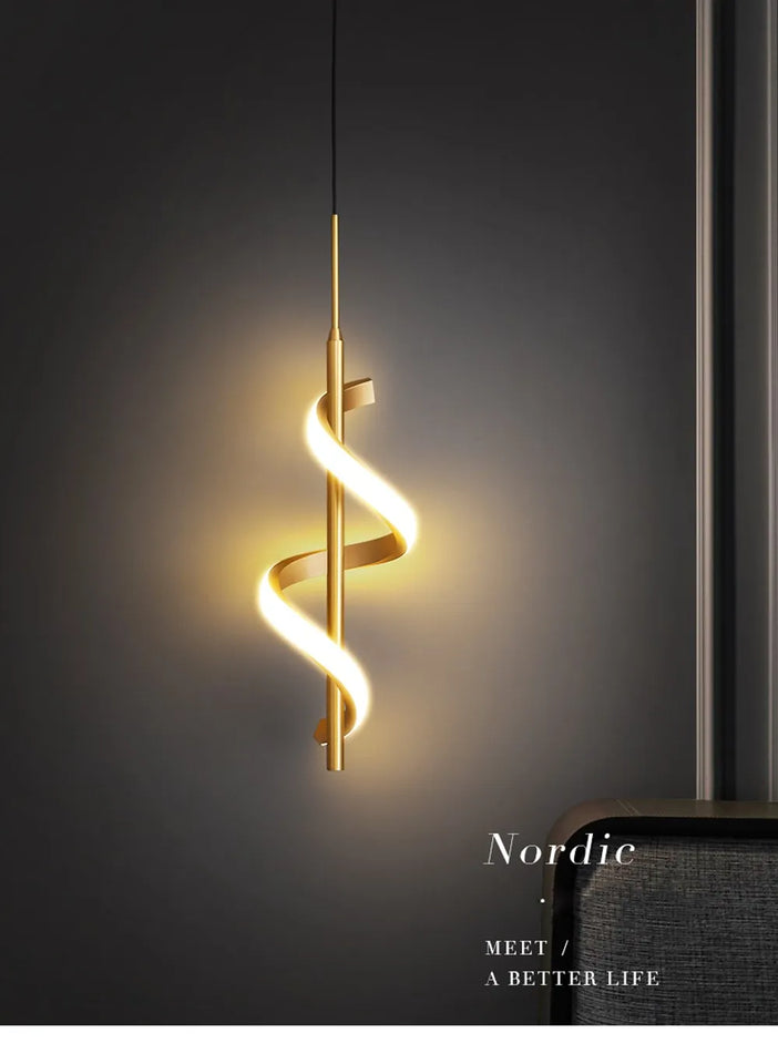 Modern Led Pendant Light Hanging Lamp for Ceiling Bedroom Bedside Nordic Home Decor Living Lighting Fixture Source Illuminant