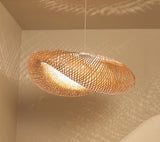 Bamboo Hanging Lamp Pendant Ceiling Light Rattan Wicker Lustre Hand Knit Braiding Suspended Home Dining люстра потолочная