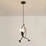 Geometric Vintage Pendant Ceiling Light, Industrial Retro Metal Hanging Lamp, E27 Base Lighting Fixture