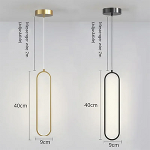 Modern LED Pendant Light Black Gold Bedside Lighting Lamp Living Room Dining Room Bedroom Hanging Lamps Decor Led Fixtrue Lustre