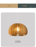 Bamboo Chandelier Pendant Lamp Hanging Wood Ceiling Light Decor LED Chinese Hand Kitted Handmade Lighting for Home Living Room