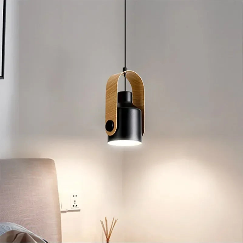 Nordic LED Pendant Light Macaron Iron Hanging Lamp For Bedroom Living Room Study Bedside Dining Room Illumination Fixture Lustre