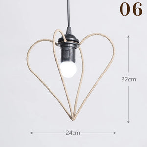 1PC Hand Weave Lampshade Rattan Hanging Lamp Shade Cafe Hotel Light Cover Ceiling Pendant Fixture For Home Restaurant Decors