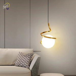 Nordic LED Pendant Lights Indoor Lighting Glass Hanging Lamp For Home Dining Tables Bedside Kitchen Living Room Decoration Light