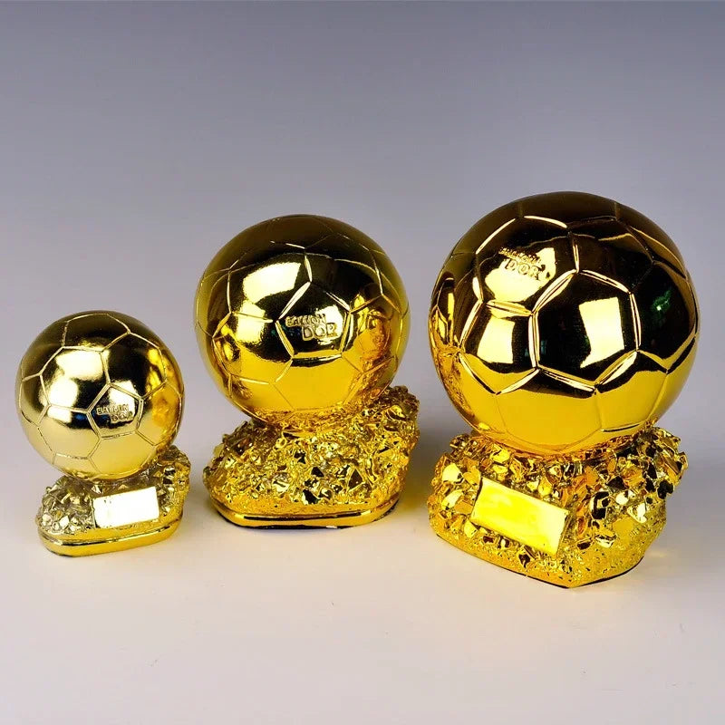 25cm Golden Ballon Football Excellent Player Award Competition Honor Reward Spherical Trophy Best Gift Home Decor