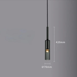 Modern Bottle Glass Pendant Light for Bedroom Bedside Bar Kitchen Dining Room Hanging Lamp Ceiling Lighting Bathroom Decoration