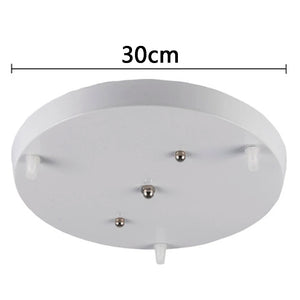 DIY Ceiling mounted Base Canopy Plate 3 Heads Chandeliers pendant Light hanging Lighting ceiling Accessories Black White