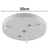 DIY Ceiling mounted Base Canopy Plate 3 Heads Chandeliers pendant Light hanging Lighting ceiling Accessories Black White