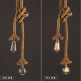 New Vintage Retro Hemp Rope Lamps Bases Home Chandeliers LED Lights Base AC220V Lamps Holder for Ceiling Lights Home Restaurant