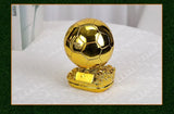 25cm Golden Ballon Football Excellent Player Award Competition Honor Reward Spherical Trophy Best Gift Home Decor