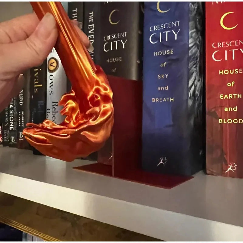 Dragon Flame Book Nook Decoration Creative Funny Spray Fire Dragon Bookshelf Ornament Halloween Birthday Gift Home Decoration