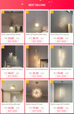 Modern LED Longer Pendant Lights dining room Bedroom Decor Bedside Black Background Hanging Lamp Chandeliers Restaurant Fixtures