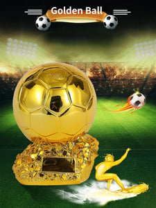 25cm Golden Ballon Football Excellent Player Award Competition Honor Reward Spherical Trophy Best Gift Home Decor