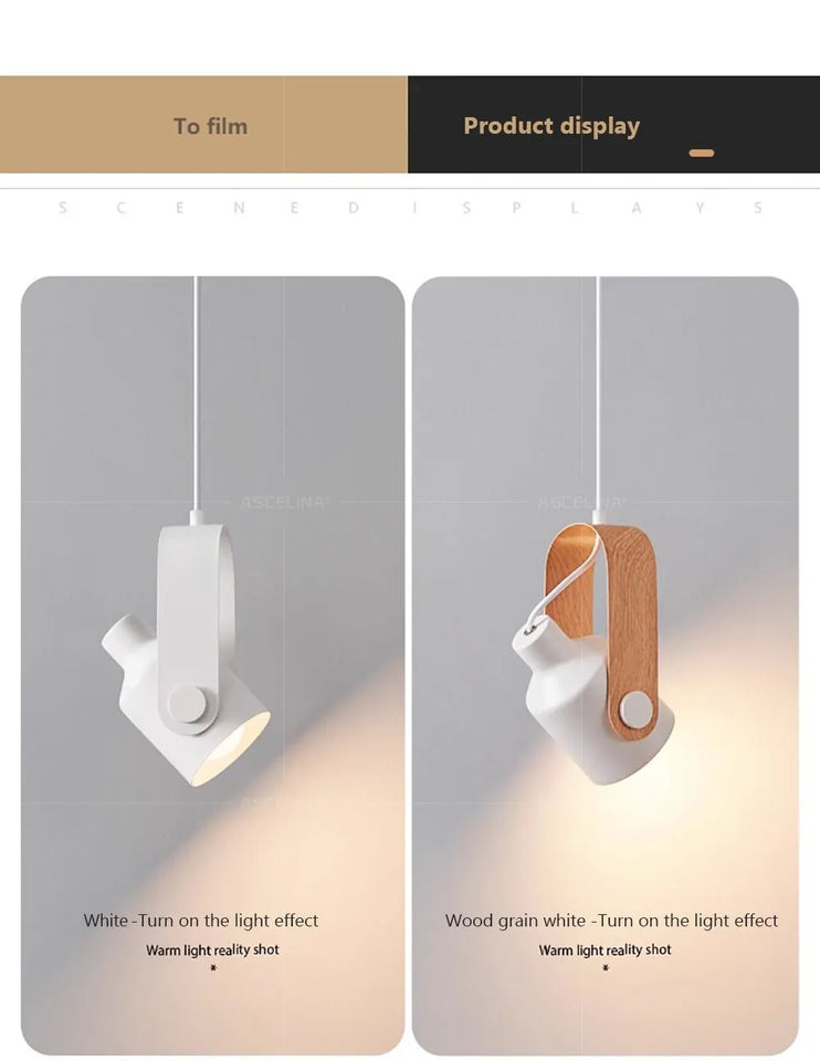 Nordic LED Pendant Light Macaron Iron Hanging Lamp For Bedroom Living Room Study Bedside Dining Room Illumination Fixture Lustre