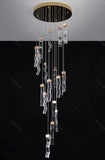 Modern home decoration crystal chandelier, stair Pendant lamp, living room Pendant lights, interior lighting