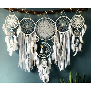 5pcs/set Dream Catchers Boho Home Decor Macrame Dream catchers Wall Hangings Moon Ramadan Baby Nordic Room Kids Nursery Ornament