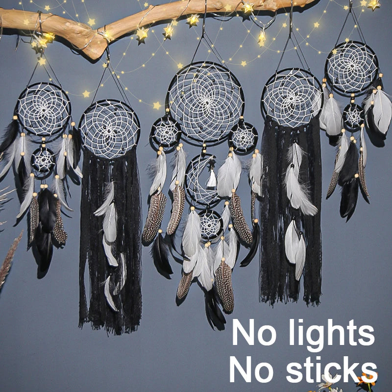 5pcs/set Dream Catchers Boho Home Decor Macrame Dream catchers Wall Hangings Moon Ramadan Baby Nordic Room Kids Nursery Ornament