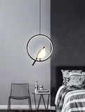 Nordic Magpie Bird LED Cord Pendant Lamps for Bedside Bedroom Indoor Black Silver Hanging Lights Chandelier Lamp Home AC85-265V