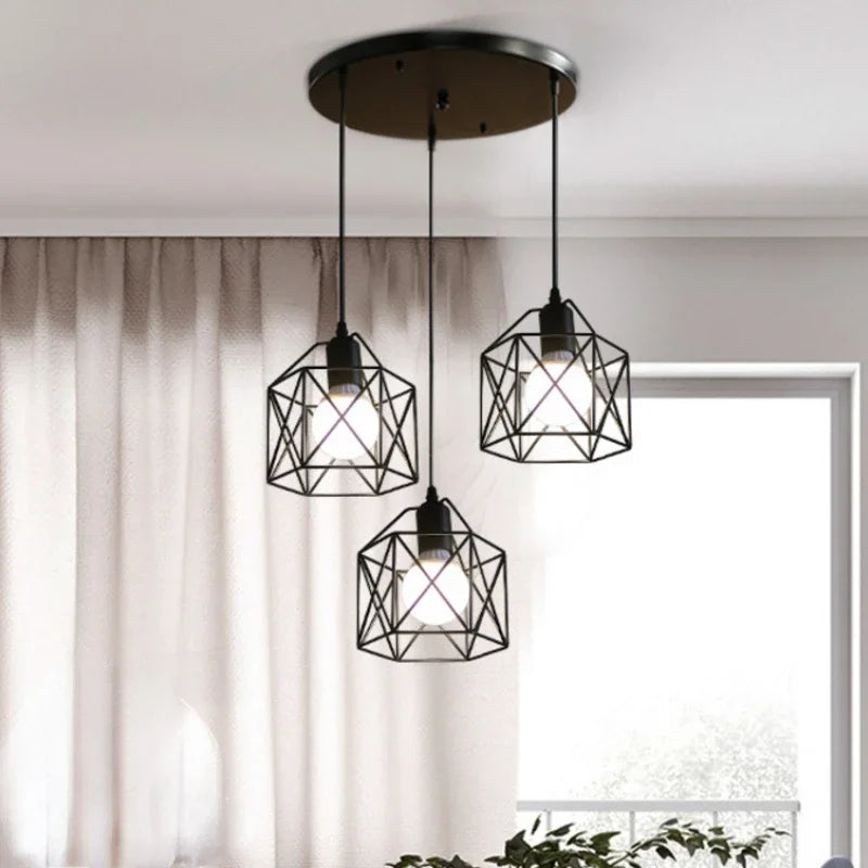 Nordic Minimalist Lamps Rustic Industrial Pendant Lights Kitchen Island Lamp Cafe Hanging Light Modern Lighting Fixtures