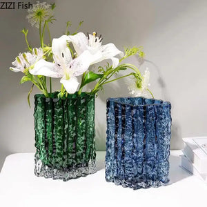 Creative Hydroponic Vase Decoration Glass Vase Crafts Living Room Dining Table Flower Arrangement Nordic Home Decoration Art