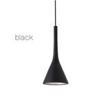 Modern Led Pendant Lights Black White E27 for Kitchen Fixtures Bedroom Table Dining Room Hanging Lamp Lampshade Home Chandelier