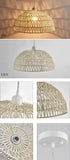 Japanese-style Hemp Rope Chandelier Homestay Pastoral Restaurant Tea Room Bar Bedroom Livingroom Zen Handmade Lamp Pendant Light