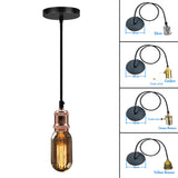 Retro Vintage Pendant Lights Nordic Minimalism Simple Industrial Hanging Lamps Edison E27 Lamp Holder Socket Ceiling Lamp