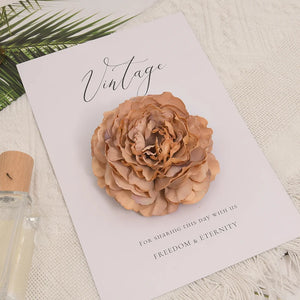 20pcs 8cm Peony Artificial Silk Flowers Heads For Wedding Decoration DIY Wreath Gift Box Scrapbooking Craft Fake Flower