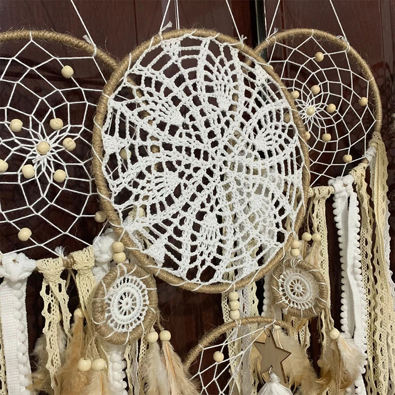 5pcs/set Dream Catchers Boho Home Decor Macrame Dream catchers Wall Hangings Moon Ramadan Baby Nordic Room Kids Nursery Ornament