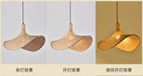 Bamboo Chandelier Pendant Lamp Hanging Wood Ceiling Light Decor LED Chinese Hand Kitted Handmade Lighting for Home Living Room