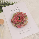 20pcs 8cm Peony Artificial Silk Flowers Heads For Wedding Decoration DIY Wreath Gift Box Scrapbooking Craft Fake Flower