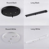 DIY Ceiling mounted Base Canopy Plate 3 Heads Chandeliers pendant Light hanging Lighting ceiling Accessories Black White