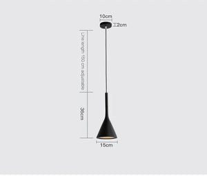 Modern Led Pendant Lights Black White E27 for Kitchen Fixtures Bedroom Table Dining Room Hanging Lamp Lampshade Home Chandelier