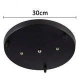 DIY Ceiling mounted Base Canopy Plate 3 Heads Chandeliers pendant Light hanging Lighting ceiling Accessories Black White