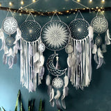 5pcs/set Dream Catchers Boho Home Decor Macrame Dream catchers Wall Hangings Moon Ramadan Baby Nordic Room Kids Nursery Ornament