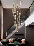 Modern home decoration crystal chandelier, stair Pendant lamp, living room Pendant lights, interior lighting