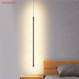 Bedroom Bedside Light LED Pendant Light for Living Room Adjustable Line Strip Hanging Lamp TV Wall Home Decor Modern Fixture