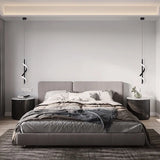 Lustre Bedside Rotating Chandelier Pendant Lights Lampara Colgante Techo Luminaire Suspendu Quarto Casal Chambre Kroonluchters