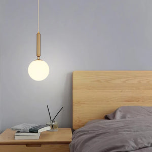 Modern Luxurious LED Pendant Light Gold Ball Lampshade Hanging Lustre Fixture For Dining Living Room Bedroom Decoration Lighting