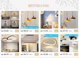 Modern LED Long Pendant Lights for Dining Room Bedroom Bedside Hanging Lamp Background Chandeliers Design Line Lighting Fixtures