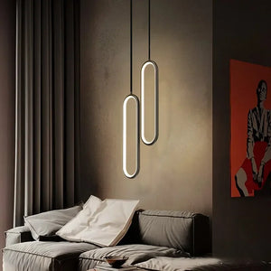 Modern LED Pendant Light Black Gold Bedside Lighting Lamp Living Room Dining Room Bedroom Hanging Lamps Decor Led Fixtrue Lustre